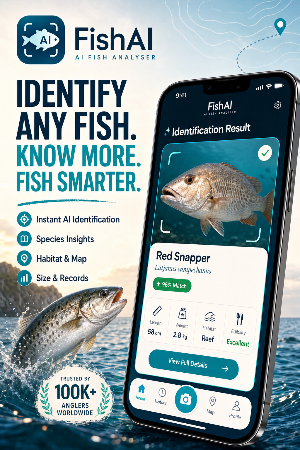 FishAI - Identify Any Fish. Know More. Fish Smarter.